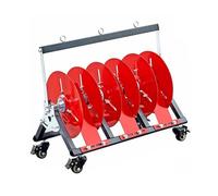 2-5 Axle Cable Rack with Wheels,Wire/Cable Distributor,Folding Wire Spool Rack Dispenser,Hold 6 Square Millimeters and Below(3 Reel)