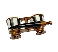 2.5" Captains Solid Black & White Brass Binocular with Handle by Sifaat World