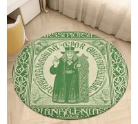 2.5' Circle Rug Non Slip Bath Rug Soft Stain Resistant Coral Velvet Irish Blessing St Patrick's Day Carpet for Under Round Table Washable Indoor Floor Mat for Living Room Bedroom Nursery Home Offic