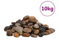 (2-5 cm (10 kg)) vidaXL Polished Pebbles Landscaping Stones Decorative River Rocks Mixed Colour