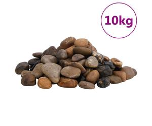 (2-5 cm (10 kg)) vidaXL Polished Pebbles Landscaping Stones Decorative River Rocks Mixed Colour