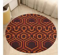 2.5 ft Round Area Rug for Bedroom Water Absorbent Coral Velvet Low Pile Floor Carpet Boho Non-Slip Backing Shining Overlook Throw Rug Machine Washable Bathroom Mat for Tub Shower Toilet