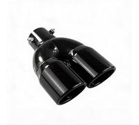 2.5 Inch 63mm Universal Dual Exhaust Tip Stainless Steel Car Muffler Tail Pipe, Rust & High Temp Resistant Modified Exhaust End, Clamp on No Weld Easy Install Auto Exhaust Mod Parts