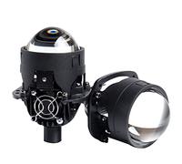 2.5 Inch Bi LED Projector Lens Headlight Retrofit Kit with High Low Beam-6000K White 92W/pair 20000LM Focus Beam DOT Approved Clear Cut off Line No Blind Oncoming Car Upgrade Bi-Xenon Projector Lens