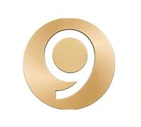 2.5 Inch Brass Door Mailbox Address Numbers Nail-Free Round Numbers 0-9(9)