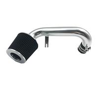 2.5-inch Cold Air Intake Kit with Filter for Honda Civic 2001 2002 2003 2004 2005 DX/LX/EX/GX/VP AT/MT 1.7L (silver tube and black filter)