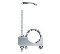 2.5 Inch Exhaust Clamp Universal Exhaust Clamp with Hanger Galvanised Heavy Duty Muffler Hanger for Car Van Truck 2.5" Tail Pipe Exhaust System