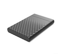 2.5 Inch Hard Drive Enclosure USB 3.0 for sata SSD Case Tool-Free 5Gbps High Speed External Reader for Laptop Upgrade Black ABS Shell