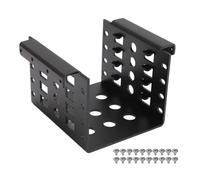 2.5 Inch HDD Mounting Rack Professional Aluminium Alloy Hollow Design Hard Drive Storage Bracket for 2.5in IDE HDD SSD to 3.5in Slot Tray Expansion Space Saving Durable Rust