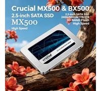 2.5-inch SATA Internal SSD Crucial MX500 BX500 240G/500GB/1TB/2TB 3D NAND Flash High Speed Solid State Drive for Laptops Desktop