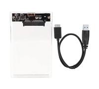 2.5 Inch SATA Mobile Hard Disc Enclosure, USB 3.0 External HDD SSD Case, High Speed Data Transfer up to 5Gbps, Plug and Play with ABS Shell for Laptop PC , Supports 7mm