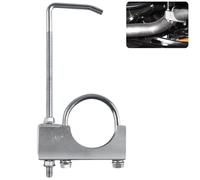2.5 Inch Universal Exhaust Hanger Bracket, Heavy Duty Zinc-Plated Steel Exhaust Clamp, Rubber Mount Support Bracket for Car Truck SUV Muffler Exhaust Pipe Fixing