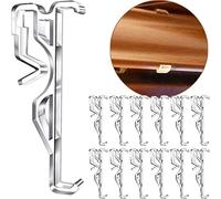 2.5 Inch Valance Clips, Clear Plastic Window Blind Clips for Horizontal Blind Valance (12 PCS)