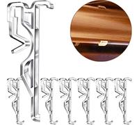 2.5 Inch Valance Clips, Clear Plastic Window Blind Clips for Horizontal Blind Valance (6 PCS)