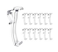 2.5 Inch Valance Clips Window Blind Clips Clear Plastic Valance Retainer Holder Valance Clips(12 Pieces)