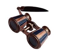 2.5 inches Inches Opera Glasses Binoculars for Adults with Handle- Captain's Mother of Pearl Solid Brass Opera Glasses Binoculars-Pocket Size Handel Binoculars for Kids, Bird Watching, Hunting