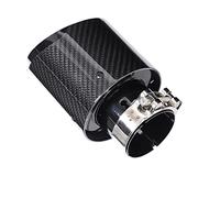 2 5 Inlet Exhaust Tip, Car Rear Exhaust Tip Universal Exhaust Tail Pipe Tip Carbon Fiber Rear Tip Performance Tail Throat Inlet 63mm Outlet 101mm for Car