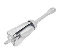(2.5 kg, without rope) vidaXL Folding Anchor Grappling Portable Grapnel Marine Boat Anchor Silver Iron