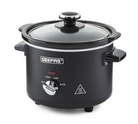 (2.5 L) Geepas Slow Cooker 3 Temperature Settings, Black