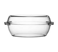 2.5 Litre Borcam Oval Casserole Oven Dish with Glass Lid