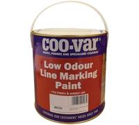 2.5 Litre Coo-Var Low Odour Line Marking Paint - (White)