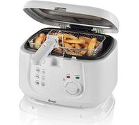 Swan 2.5 Litre Deep Fat Fryer with Viewing Window, Easy Clean, Adjustable temperature control, 1800 W, White, SD6080N