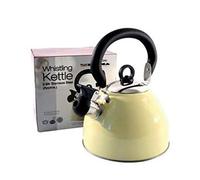 2.5 Litre Whistling Kettle - Cream with folding handle