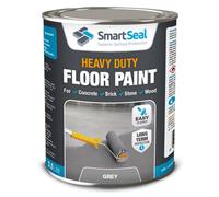(2.5 Litres) SmartSeal Heavy Duty Floor Paint GREY - Premium Protection for High Traffic Areas, Anti-Slip Finish, Concrete Brick, Stone and Wood