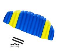 2.5 m, Two-line Mat, Kite for Children and Adults, 2 x 25 m on Winder with Loops, Kite from 8 Years (Blue and Yellow)