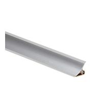 2,5 Meters 98,42" Kitchen Worktop Profile Strip Corner PVC 33mm with Accessories Edging splashback TMW Profiles (Gray Aluminium, End caps (Left + Right))