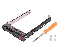2.5" SFF SAS SATA SSD Hard Drive Carrier Tray Caddy 651687-001 651699-001 for HP Proliant ML350 DL360p DL380P DL160 Gen8 G8 Gen9 G9 with 4 Mounting Screws and Screw Driver by Queenti