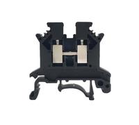 2.5 Terminal Block UK2.5B Screw Connection Strip 2.5B 2.5mm² Cable Electrical Din Rail Wire(UK2.5B-Black)