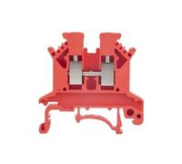2.5 Terminal Block UK2.5B Screw Connection Strip 2.5B 2.5mm² Cable Electrical Din Rail Wire(UK2.5B-Red)