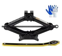 2.5 Ton Heavy Duty Scissor Jack with Speed Handle - Manual Lift for Car, Van & Garage Steel Aluminium