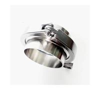 2.5" Tri Clamp x 60mm Pipe OD Stainless 2 PCS SS304 Weld Ferrules + 1 PC SS304 Clamp + 1 PC Silicon Gasket