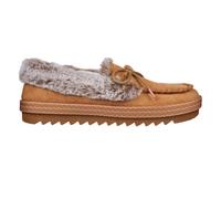 (2.5 UK, Chestnut) Skechers Womens/Ladies Cozy Kiss Leather Flat Moccasin Slippers