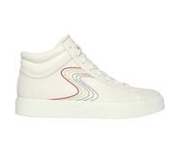 (2.5 UK, Off White/Multicoloured) Skechers Childrens/Kids Edenlx Classic Swirl Leather Flat Trainers