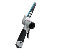 2/5'' x 13'' 10mm Air Belt Sander Mini Belt Sander for Woodworking/Metal Working Handheld All Angle Grinder Belt Grinder with 3 Sanding Belts 1/4'' Air Inlet Industrial Pneumatic Tool