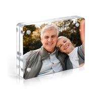 2.5 x 3.5 Picture Frame, Wallet Size Picture Frame, Clear Acrylic Frame for Polaroid pictures, Wallet Size 2x3 Picture Frames, Free Standing Desktop Display- 1 Pack