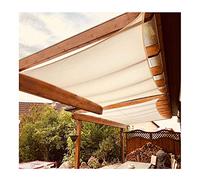 2.5 x 3m Rectangle Sun Shade Sail, Shade Cover Outdoor Garden Patio Party Sunscreen Awning Canopy 98% UV Block Square Shade Cloth with Free Rope, Cream