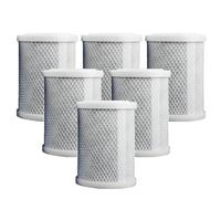 2.5" x 5" CTO Carbon Block Water Filter, Granular Activated Carbon, 6pcs Cartridge Replacement, for Whole House Filtration Systems