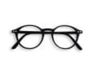 +2.50 Black Circular Reading Glasses