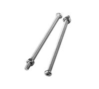 2-50 pcs M1/M1.2/M1.4/M1.6/M2/M2.5/M3/M3.5/M4/M5/M6/M8/M10 304 Stainless Steel Pan Head Phillips Extended Screws, M4x110mm(5pcs)