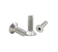 2-50 Pieces M1.6-M12 Stainless Steel Hex Socket Flat Head Machine Screws, M3x55mm(30pcs)