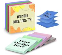 2-500 Pack Personalised Sticky Notes Pack, 2.95 * 2.95in Custom Sticky Notes with Logo/Text, Strong Adhesion for Memos, Business Marketing, Office Supplies, Schools, Students