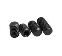 2-500 pieces M1.6-M16 Grade 12.9 Black Carbon Steel Hexagon Socket Flat Head Set Screws, M14x14mm(10pcs)