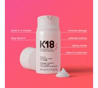2×50ml K18 Leave-In Molecular Repair Hair Mask Pack of 2+keychain free