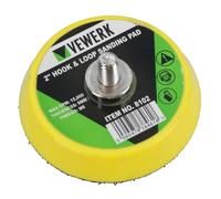 2" / 50mm Hook/Loop Sanding Polishing Backing Pad with M6 Thread for Air Sander