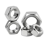 2-50pc 304 Stainless Steel Hexagon Hex Nuts Nut Metric M1M1.2M1.4M1.6M2M2.5M2.6M3M3.5M4M5M6 M10 M16(M2.5 (50pcs))