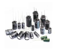 2-50pcs 10V 16V 25V 35V 50V 63V 100V Aluminum Electrolytic Capacitor 100UF 220UF 330UF 470UF 680UF 1000UF 2200UF 3300UF 4700UF AUOQKQUT(25V10uF 20PCS)